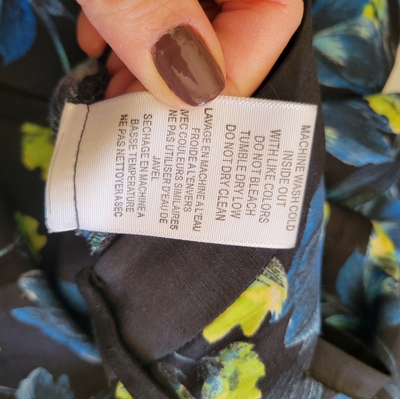 Joie Linen and Silk Floral Pants LIKE NEW Glam‎ Tropical Summer Size 6 - Picture 10 of 10